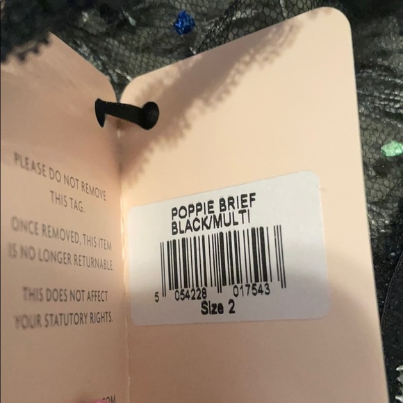 Agent Provocateur Black Sheer Brief Size Small AUTHENTIC - Picture 6 of 8